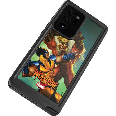 Marvel X-Men Wolverine Vs Sabretooth Galaxy Note20 Ultra 5G Waterproof Case